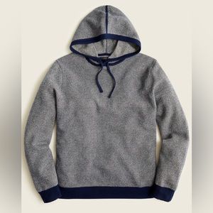 J. Crew 100% Cashmere Hooded Pull-Over Shirt